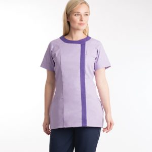 Asymmetric cleaners tunic