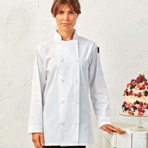 WOMENS LONG SLEEVE CHEFS JACKET