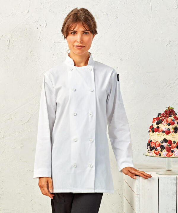 WOMENS LONG SLEEVE CHEFS JACKET